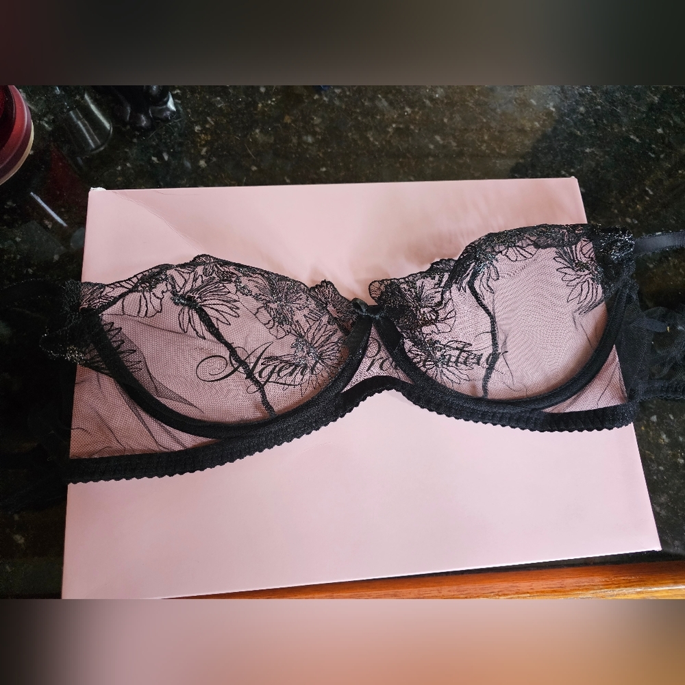 Agent Provocateur Astria Bra Black/Silver 36DD